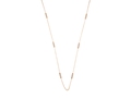 18kt yellow gold Diamond chain.  Available in 18 inches with .57 cts diamonds and 36 inches with 1.14 cts diamonds.  Available in white, yellow, or rose gold.
