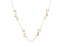18kt yellow gold 18 inch Ivy chain with .24 cts diamonds.  Available in white, yellow, or rose gold.
