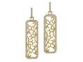 18kt yellow gold Verona earring with 1.5 cts diamonds. Available in white, yellow, or rose gold.
