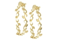 18kt yellow gold 1.5 inch Ivy hoop. Available in white, yellow, or rose gold.
