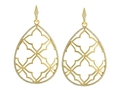 18kt yellow gold Elizabeth open face hoop earring with 1.27 cts diamonds. Available in white, yellow, or rose gold.
