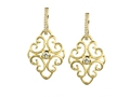 18kt yellow gold Victoria earring with .26 cts diamonds. Available in white, yellow, or rose gold.
