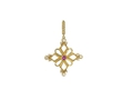 18kt yellow gold Ruby charm with .10 cts diamonds. Available in white, yellow, or rose gold.
