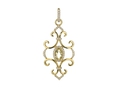 18kt yellow gold Catherine Pendant with lemon quartz and 0.34 cts diamonds. Available in white, yellow, or rose gold.
