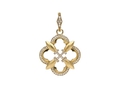 18kt yellow gold Coat of Arms pendant with 0.45 cts diamonds. Available in white, yellow, or rose gold.
