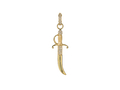 18kt yellow gold Dagger pendant with 0.2 cts diamonds. Available in white, yellow, or rose gold.
