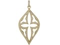 18kt yellow gold Crest pendant with 1.6 cts diamonds. Available in white, yellow, or rose gold.
