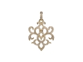 18kt yellow gold Monaco pendant with .71 cts diamonds. Available in white, yellow, or rose gold.
